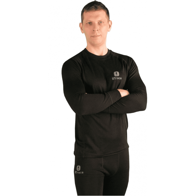 Футболка BTRACE с длинными рукавами мужская Warm Merino Man, р. S (44-46) Черный V0614 Футболка BTRACE с длинными рукавами мужская Warm Merino Man, р. S (44-46) Черный V0614