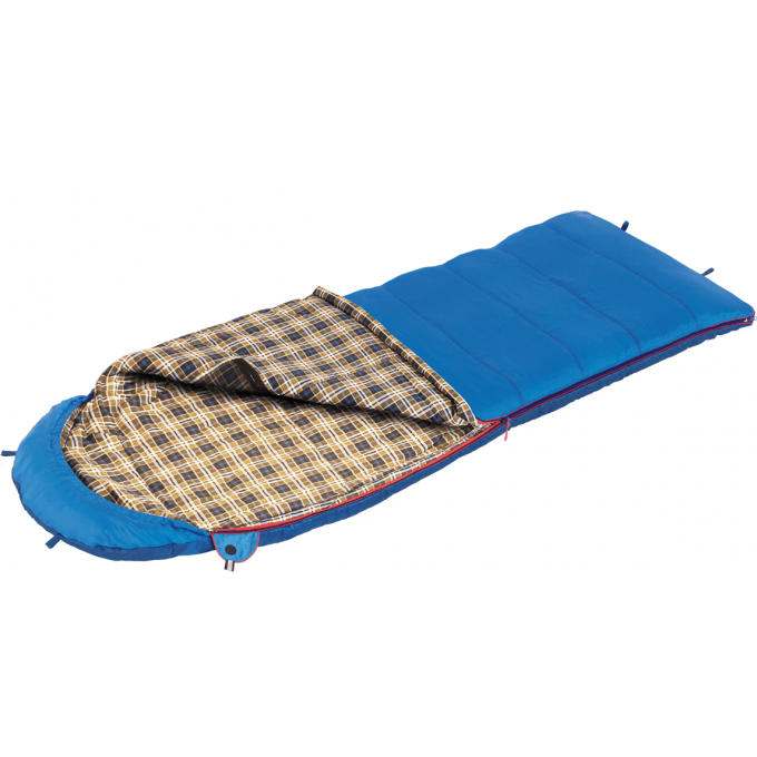 Спальный мешок BTRACE DUVET Правый, Серый/Синий S0570 Спальный мешок BTRACE DUVET Правый, Серый/Синий S0570